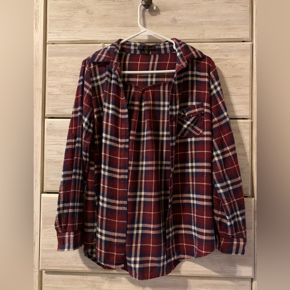 Lucca Couture Flannel Button Down